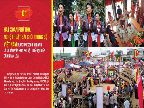  Sự kiện “Hát Xoan Phú Thọ và Nghệ thuật Bài Chòi Trung Bộ Việt Nam được UNESCO ghi danh là Di sản văn hóa phi vật thể đại diện của nhân loại” có số lượng bình chọn đứng đầu trong 10 sự kiện tiêu biểu của ngành VHTTDL
